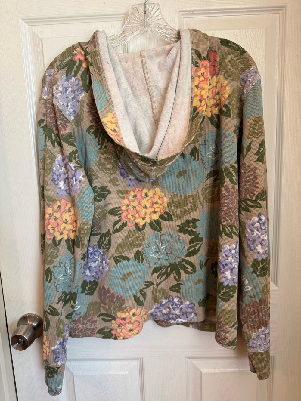 Liz Claiborne Vintage Cottagecore Floral
Corduroy Ribbed Zip Up Hoodie Jacket XL - Picture 6 of 10
